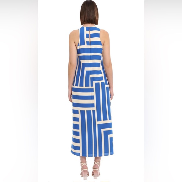 Donna Morgan Women's Sleeveless Halter Cut Maxi Dress Event Occasion Party Date - Picture 2 of 6